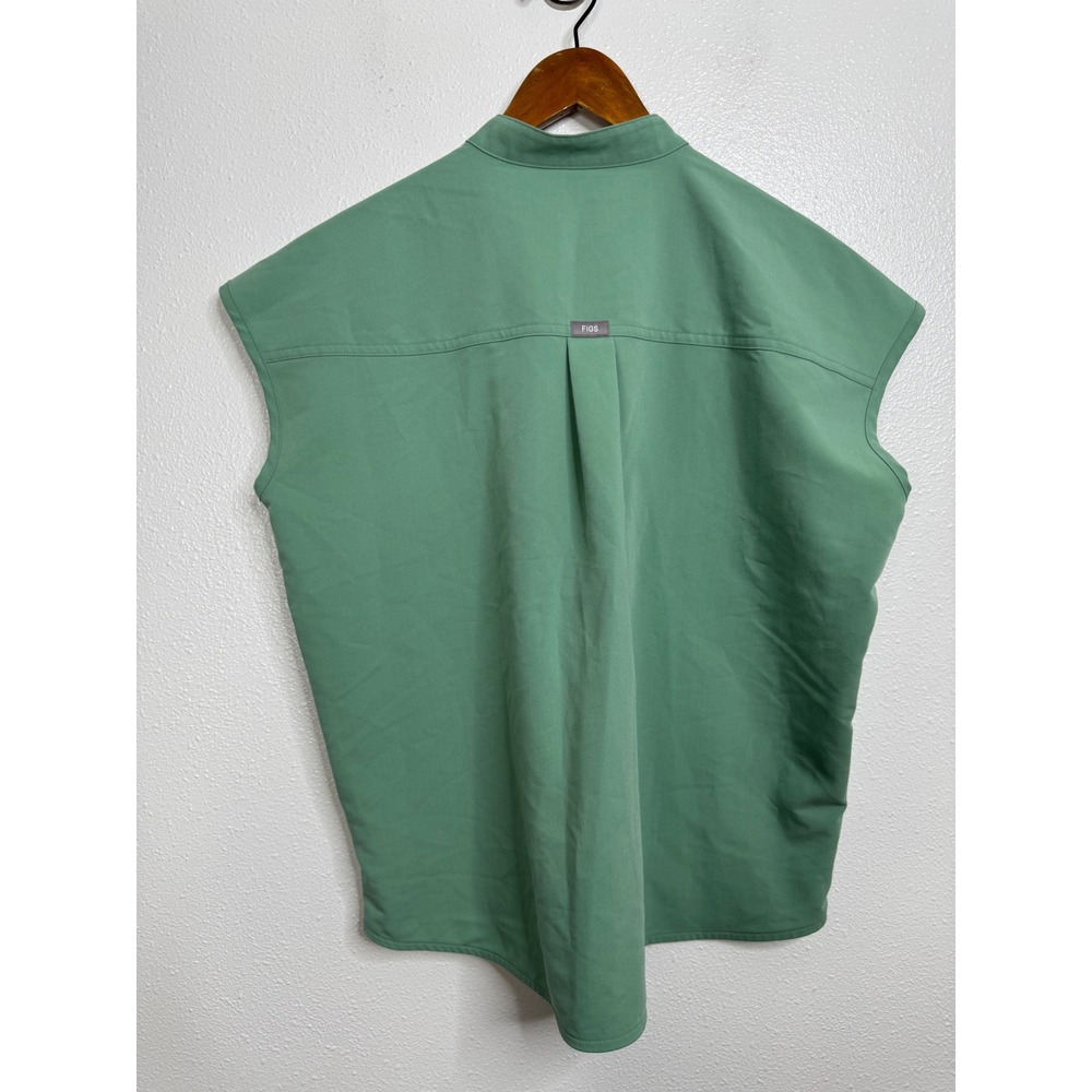 FIGS Technical Collection Rafaela Green V-Neck Scrub Top Small WXXSW1003 - Picture 2 of 6